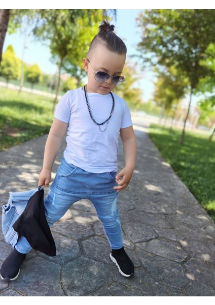 Pantolon / Tişört / Kapşonlu Kot Yelek Takım fiyatları