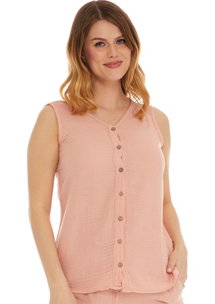 Pudra Kolsuz Müslin Bluz fırsatları