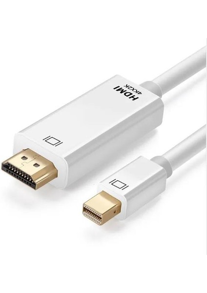 Minidisplayport HDMI Çevirici 1.8 Metre 4K Mini Displayport HDMI Kablo