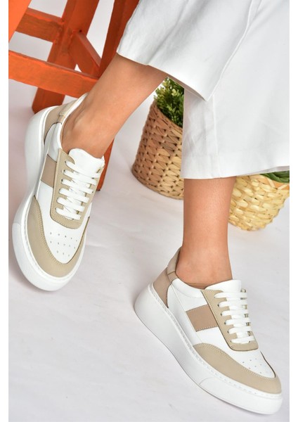 P274048809 Beyaz/bej Günlük Kadın Spor Ayakkabı Sneakers10