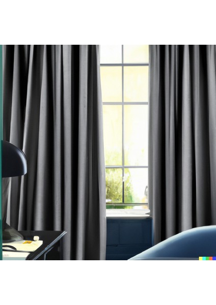 Karartma Perde 100% Lüks MebelPort Curtain Gümüş Gri Çift Taraflı fiyatları