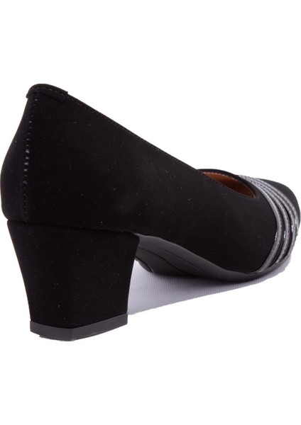 DZA07-7268664 Siyah Süet Klasik Topuklu Kadın Ayakkabı10 fırsatları