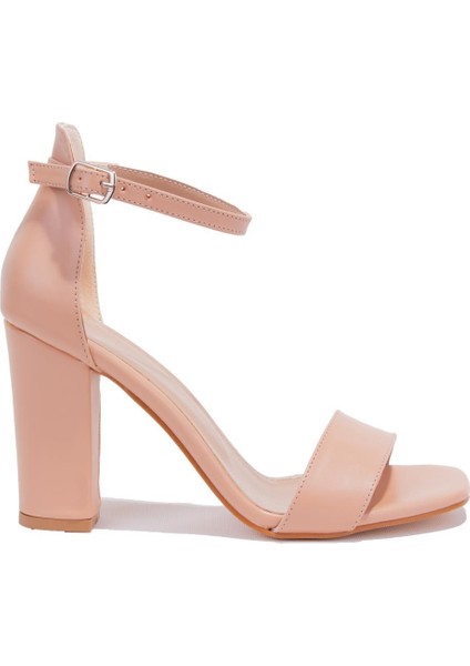 DZA07-92823410 Nut Tek Bantlı Klasik Topuklu Kadın Ayakkabı10 fiyatları