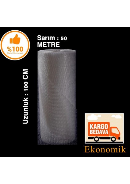 Cevher 100 CM x 50M Patpat Naylon Eko 25 gr M2 fiyatları