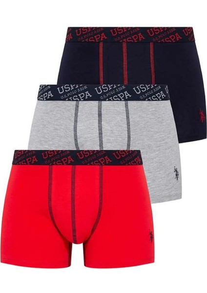 Baskılı Pamuklu ve Likralı Erkek 3'lü Boxer Seti 80336