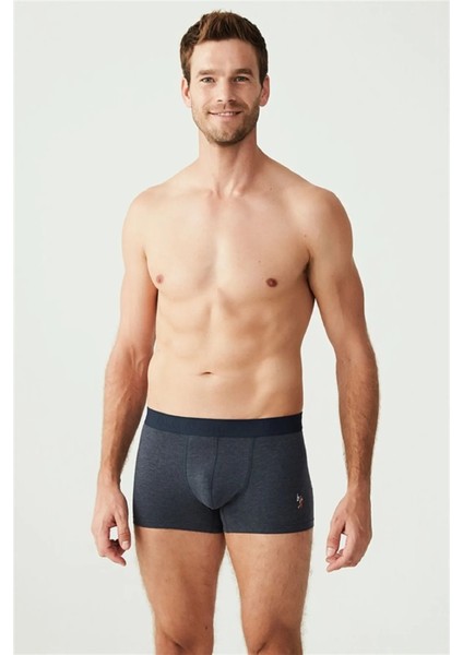 Baskılı Pamuklu & Likralı Erkek Boxer 3'lü Set Lacivert 80307 fırsatları