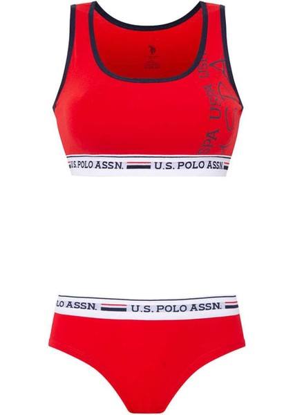 Spor Büstiyer Şort Takımı, Polo Baskılı Pamuklu & Likralı 66255 fiyatları