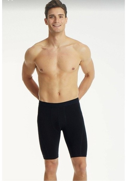 Elit Erkek Elastan Uzun Boxer 6 Adet