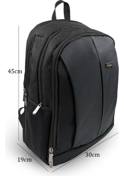 Unisex Günlük Koruyucu Bölmeli Üç Cepli 15.6 Inç Uyumlu Laptop Çantası Siyah indirimleri