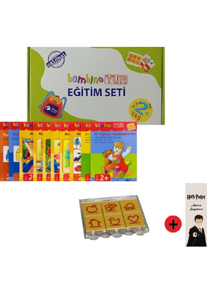 Bambinoyup 2+ Yaş Oyunlarla Öğreniyorum Orijinal Zeka Geliştirme Seti + Kişiye Özel Isimli Harry Potter Kitap Ayracı