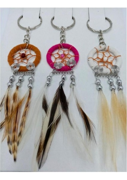 Dream Catcher Düş Kapanı Üç Renk Anahtarlık modelleri