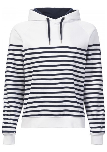 W Marına Stripe Hoode Kadın Outdoor Sweat Shirt 82481