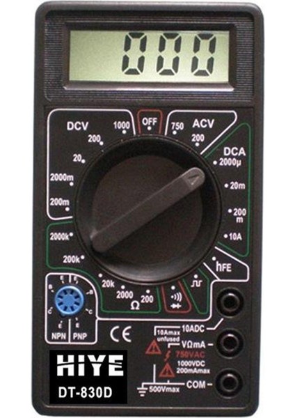 Hiye DT-830D Dijital Multimetre