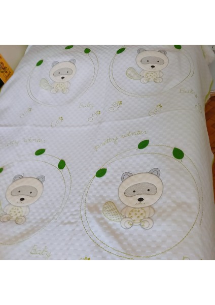 %100 Pamuk Koala Desenli Bebek Pike & Yastık Başı fiyatları