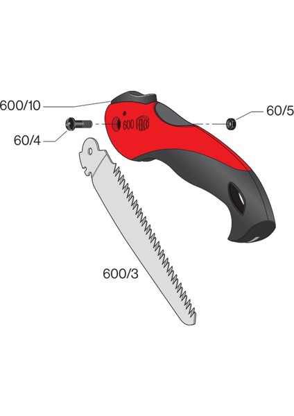 600 Budama Testeresi Katlanır 16 cm