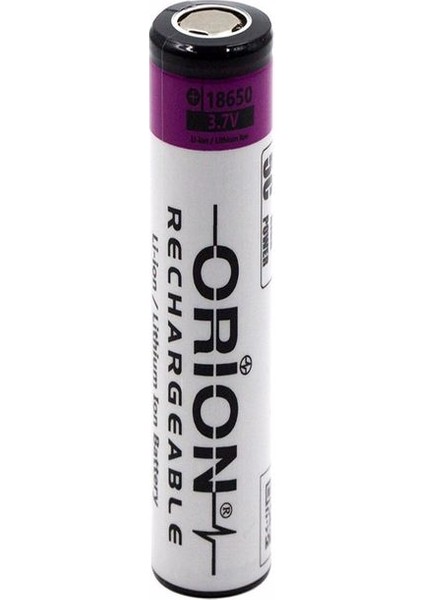 Orion 18650 3.7V 2600MAH Şarj Edilebilir Li-Ion Pil ( 5c Anlık 13 )