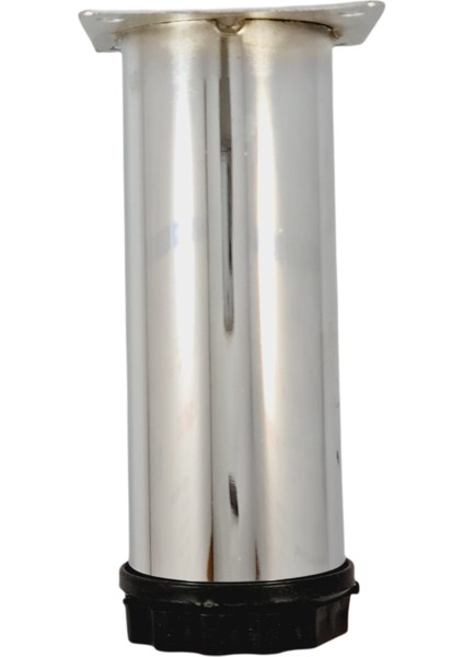 40 Lık 15 cm Parlak Krom Metal Yuvarlak Ayak ( 4 Adet)