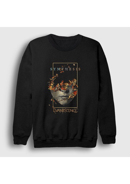 Unisex Siyah Butterfly Evanescence Sweatshirt
