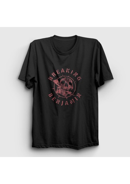 Unisex Siyah Bolt Breaking Benjamin T-Shirt