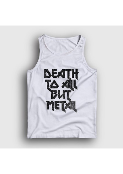 Unisex Beyaz Death To All But Metal Steel Panther Atlet