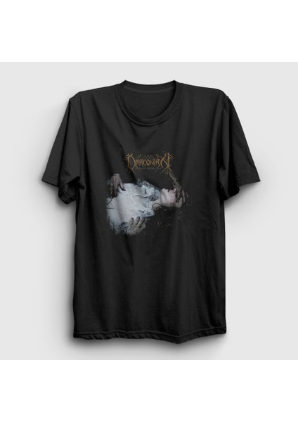 Unisex Siyah Godless Veil Draconian T-Shirt