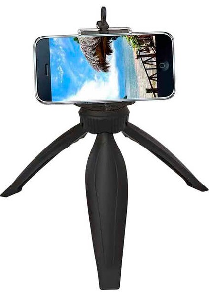 Kamera,mobil Telefon,masa Üstü Için Tripod,monopod Telefon Tutucu Aparat Selfie Stick Tripod - Siyah