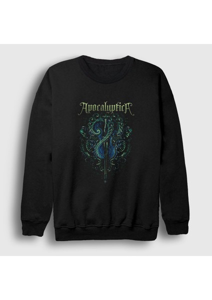 Unisex Siyah Music Apocalyptica Sweatshirt