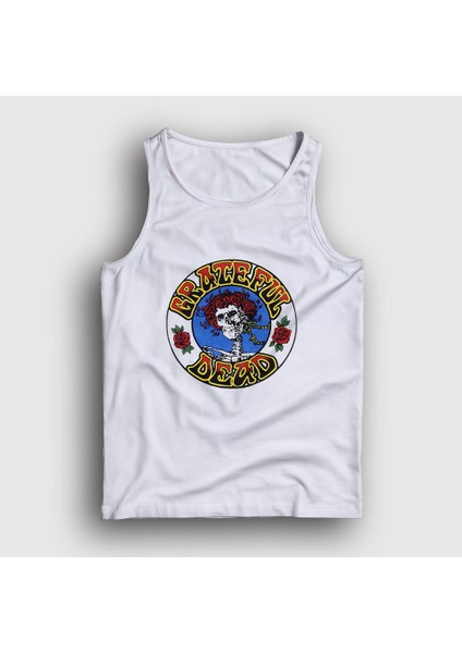 Unisex Beyaz Roses Grateful Dead Atlet