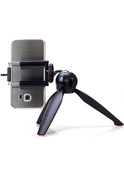 Tripod Selfie Stick Çubuğu Masa Üstü Kamera,monopod,telefon Ufak Telefon Tutucu Aparat Siyah