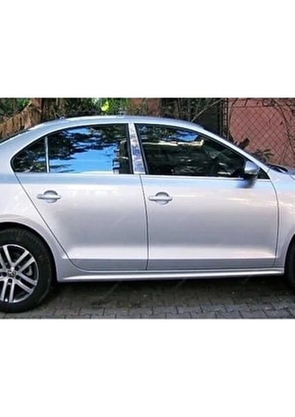 Ebal Oto Vw Jetta Krom Kapı Direği 4 Parça 2010-2015 Arası Paslanmaz Çelik