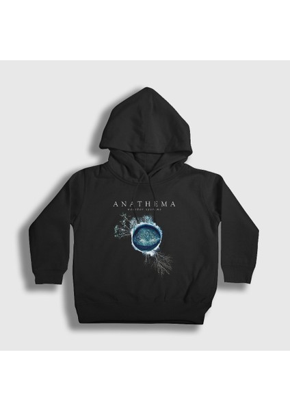 Unisex Çocuk Siyah Weather Systems Anathema Kapüşonlu Sweatshirt