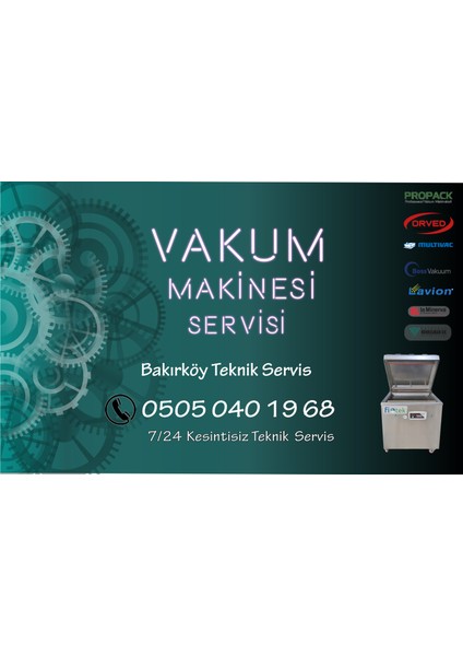 Bakırköy Vakum Makinesi Servisi