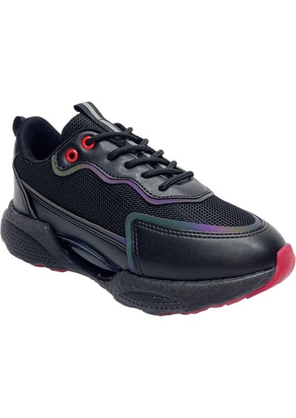 Yüksek Taban Kadın Spor Ayakkabı Sneaker SİYAH