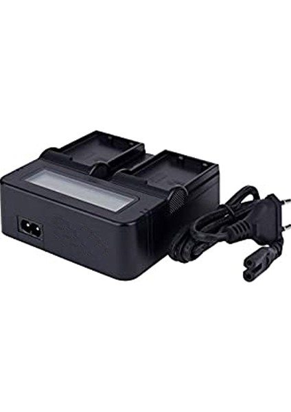 Panasonic D 28S Batarya Için Çiftli Şarj Aleti Ikili Kamera Şarj Cihazı Göstergeli D-28 Şarj