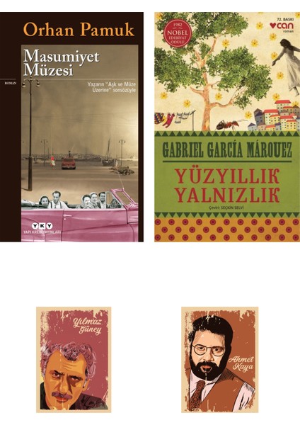 Masumiyet Müzesi Orhan Pamuk - Yüzyıllık Yalnızlık Gabrıel Garcia Mârquez - defterli seti