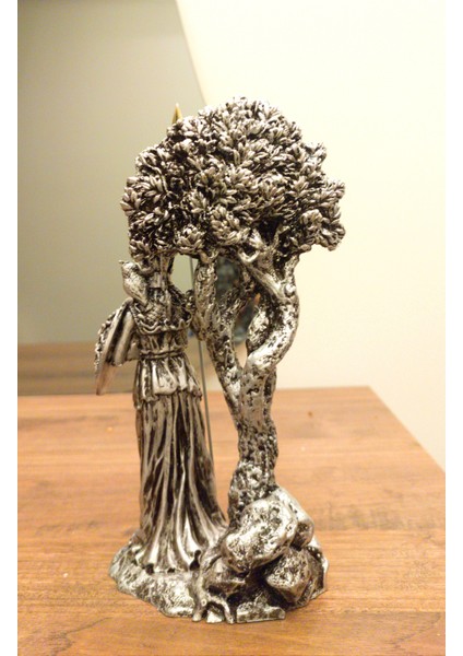 Ağaçlı Athena Biblo Tasarım Mitolojik Tanrı Heykel Ev Dekor Hediyelik Eşya modelleri