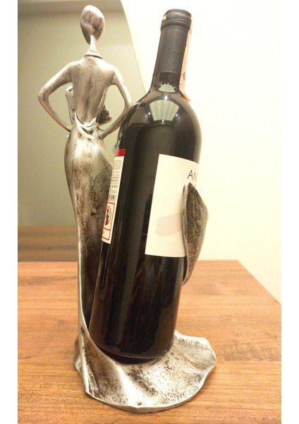 Dekoratif 35 cm Kadın Şaraplık Biblo Özel Tasarım Ev Dekor Hediyelik Eşya fiyatları