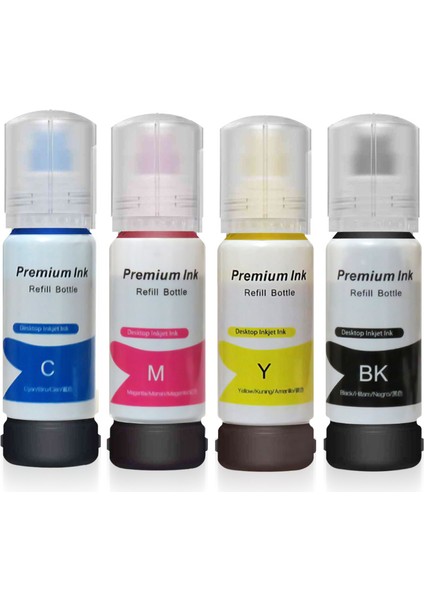 Duruınk Epson Ecotank L4260 101 Uyumlu Muadil Mürekkep Seti 4 Renk x 70ML+1000ML Siyah