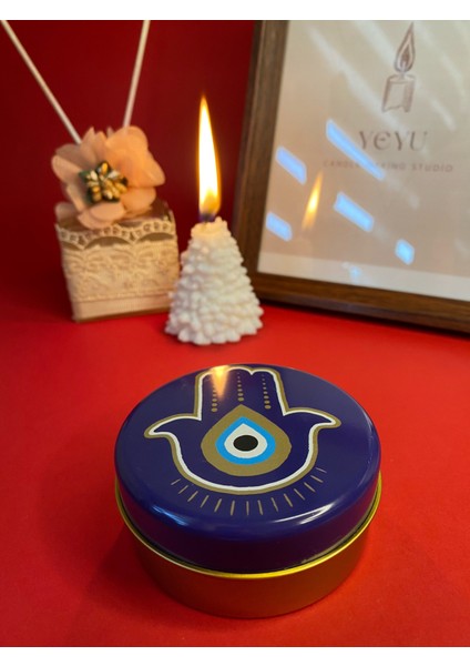 Nazar Boncuklu Teneke Mum modelleri