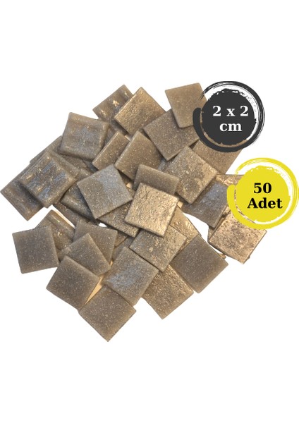 Sanatsal Mozaik Çalışmalarınız Için 20X20 mm (2x2 Cm) Renkli Cam Mozaik Taşı