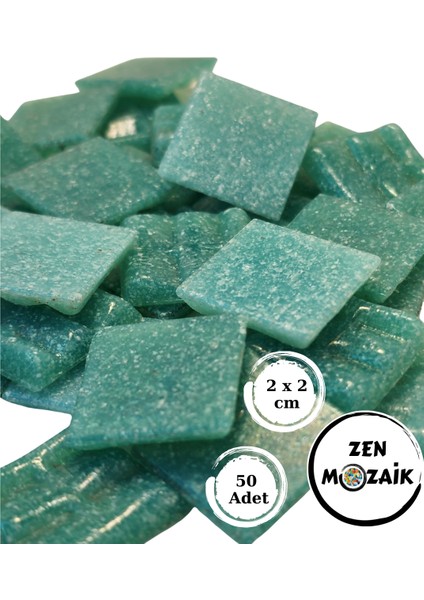 Sanatsal Mozaik Çalışmalarınız Için 20X20 mm (2x2 Cm) Renkli Cam Mozaik Taşı fiyatları