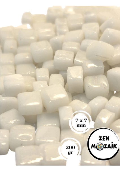 Sanatsal Mozaik Çalışmalarınız Için Renkli Cam Mozaik Taşı - 7x7 mm fiyatları