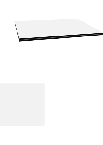 Kompakt Laminat Masa Tablası (76X76) - Ultra White