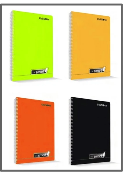 Smart 120 Yaprak A4 Kareli Spiralli Defter Pp Kapak