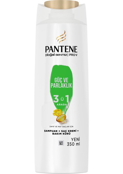 Şampuan Güç ve Parlak 350 ml x 6 Adet