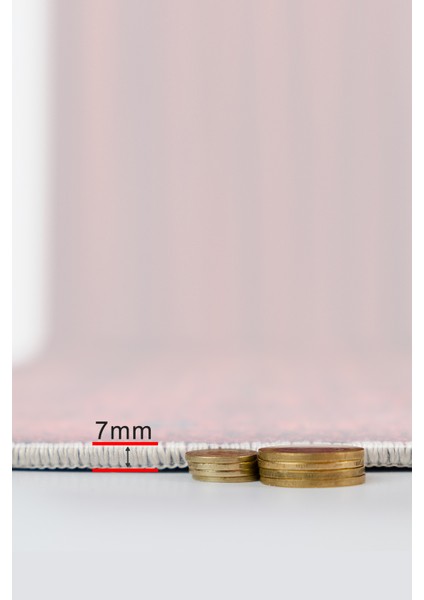 Salon Halısı Otantik Bordo Gri Yolluk Kaymaz Yuvarlak Oval Kesme Ince Yıkanabilir Halı modelleri