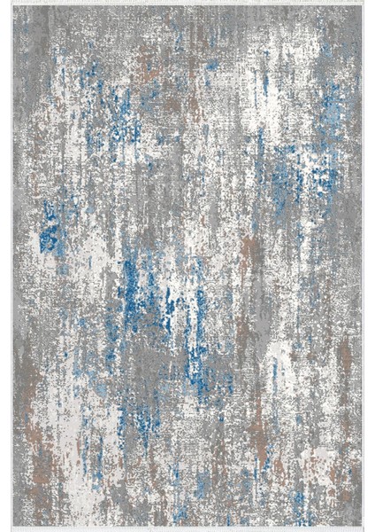 Klasik Salon Halısı Mavi Gri Yolluk Kaymaz Yuvarlak Oval Kesme Ince Yıkanabilir Halı fiyatları