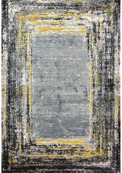 Salon Halısı Otantik Sarı Siyah Gri Yolluk Kaymaz Yuvarlak Oval Kesme Ince Yıkanabilir Halı fiyatları