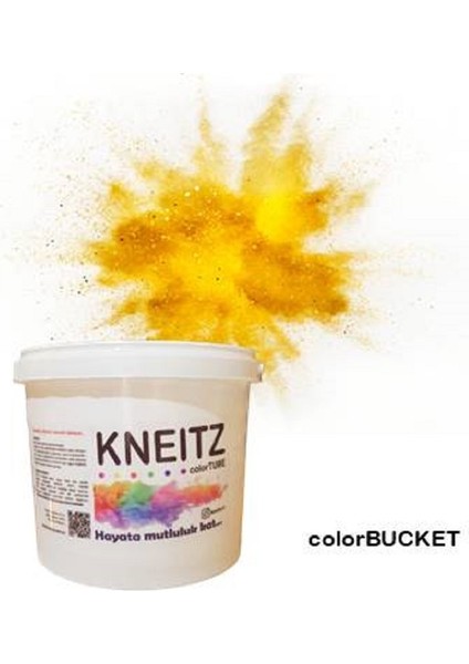 Holi Boya , 5kg Kova Festival Toz Boyası , Parti Boyası , Parti Boyası , Colorfest Boyası , Holifest Boyası Colorbucket , Sarı