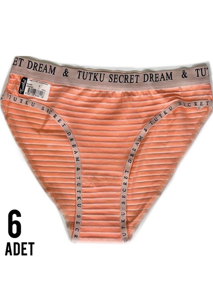 Kadın Diana Bikini Pembe Külot 6'lı Paket